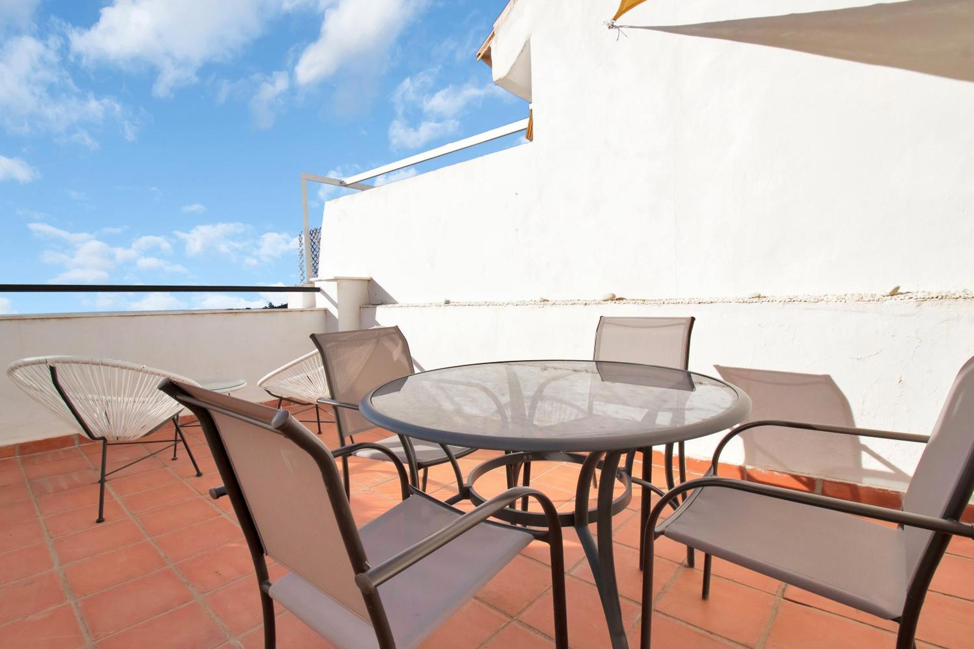 Duplex Estilo Boho Con Increible Terraza Y Vistas Al Mar En Estepona - Las Abejeras 609 Apartment Exterior photo